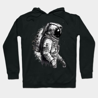 The Cosmic Street Artist: An Astronaut's Journey in the Cosmos Hoodie